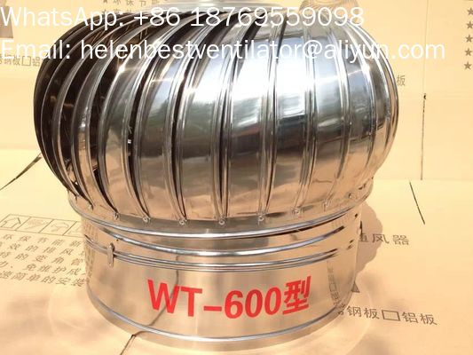 Good price 600ملم الصناعية بدون طاقة هوائية التوربين العلوي الهواء المخرج المروحة الانترنت